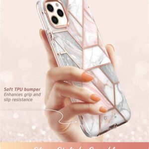 COSMO 360° Backcover Hoesje Met Screen Protector iPhone 11 Pro Max - Marble Wit 3