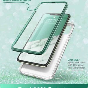 COSMO 360° Backcover Hoesje Met Screen Protector iPhone 11 - Prasio Green 2