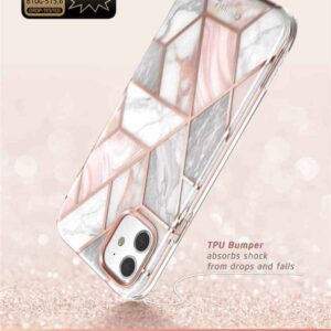 COSMO 360° Backcover Hoesje Met Screen Protector iPhone 11 - Marble Wit 4