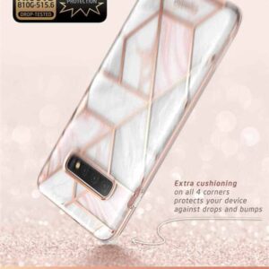 COSMO Backcover Hoesje Samsung Galaxy S10 - Marble Wit 4