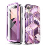 variatie Cosmo 360 hoesje met Screen Protector iPhone XR – Marble Ameth