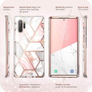 COSMO Backcover Hoesje Samsung Galaxy Note 10 - Marble Wit 5