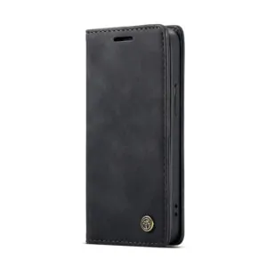 Caseme retro Telefoonboekje iPhone 12 Pro en 12 – Zwart