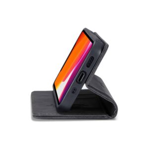 CaseMe Retro Bookcase Hoesje iPhone 12 - 5.4 inch Zwart 6