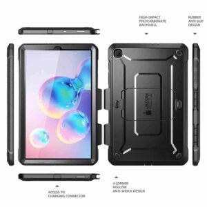 SUPCASE Full Cover Case Hoesje Samsung Galaxy Tab S6 LITE (P610 P615) - Zwart 2