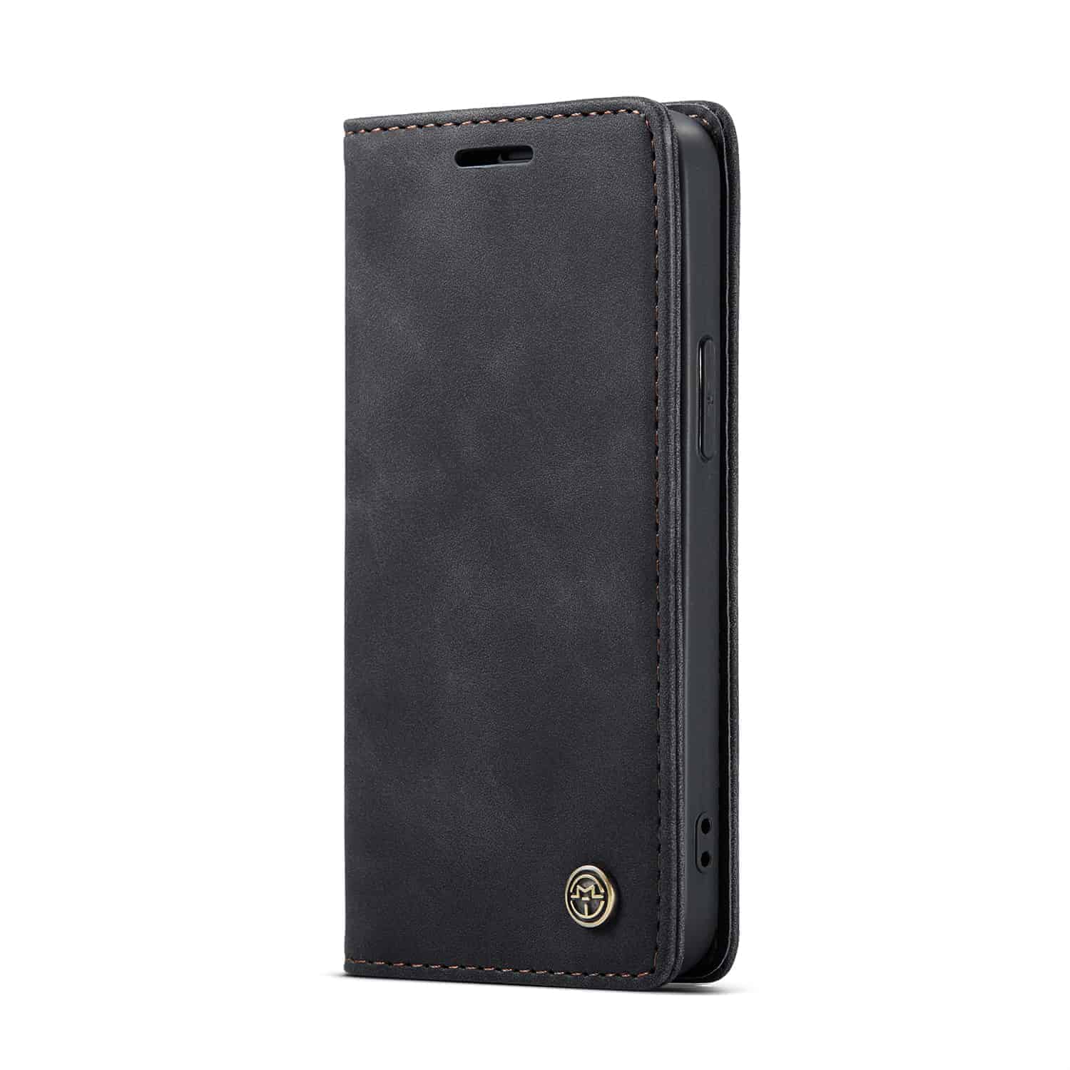CaseMe Retro Bookcase Hoesje iPhone 12 - 5.4 inch Zwart 2