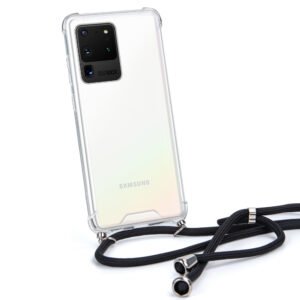 FONU Siliconen Anti-Shock Back Case Met Touw Samsung S20 Ultra