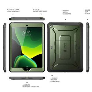 SUPCASE Full Cover Case Hoesje iPad 7 (2019) - 10.2 inch - Metallic Groen 7