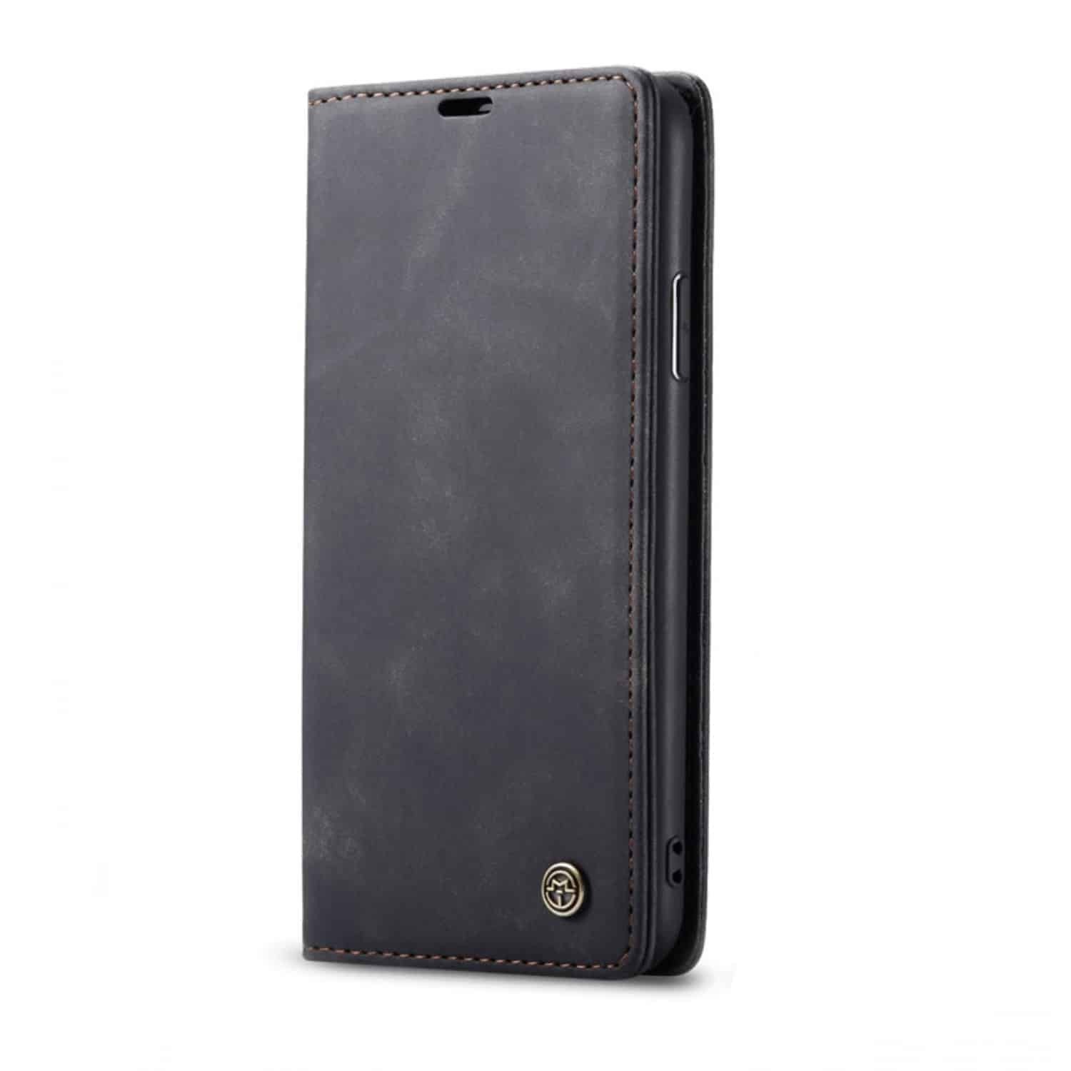 CaseMe Retro Bookcase Hoesje iPhone 12 Pro Max - 6.7 inch - Zwart 1