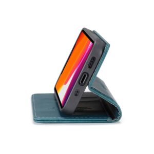 CaseMe Retro Bookcase Hoesje iPhone 12 - 5.4 inch Blauw 6