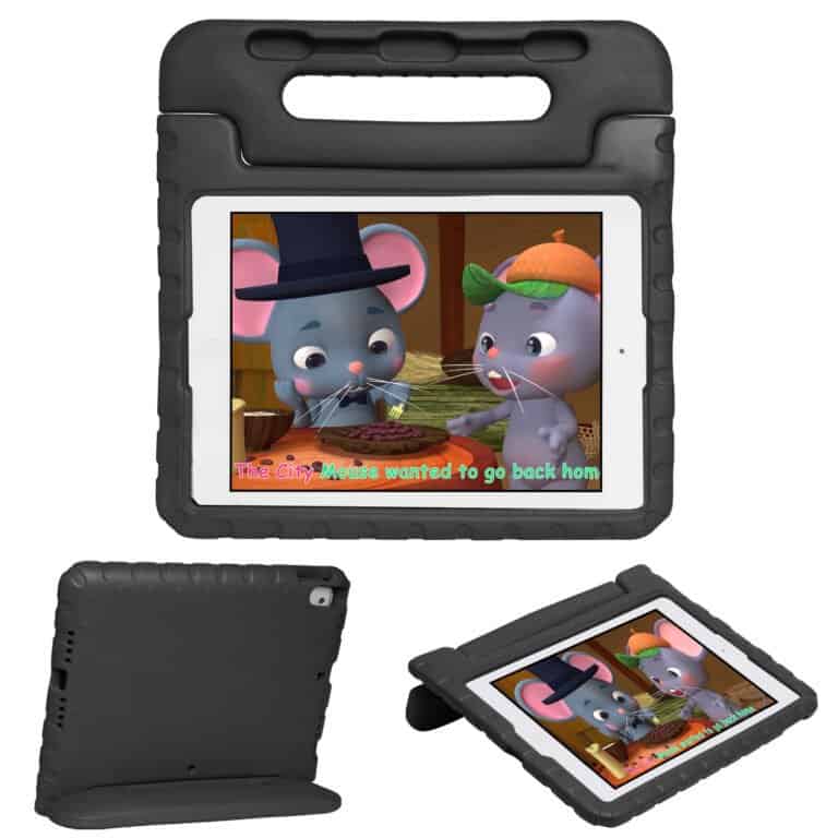 Solidenz EVA iPad Hoes voor kids - iPad 9 - iPad 8 - iPad 7 - 10.2 inch - Zwart