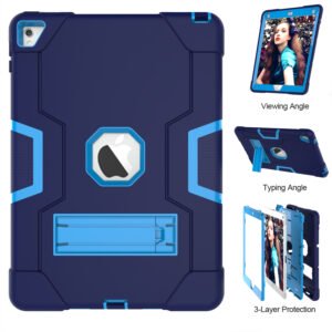 Shockproof Standcase Hoes iPad Air 2 – 2014 – Blauw