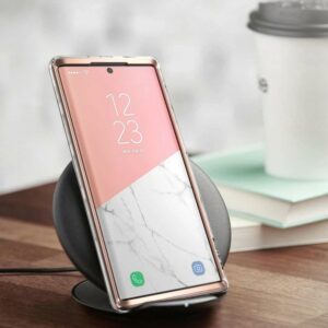 COSMO 360° Backcover Hoesje Met Screen Protector Samsung Galaxy Note 20 Ultra - Marble Wit 4