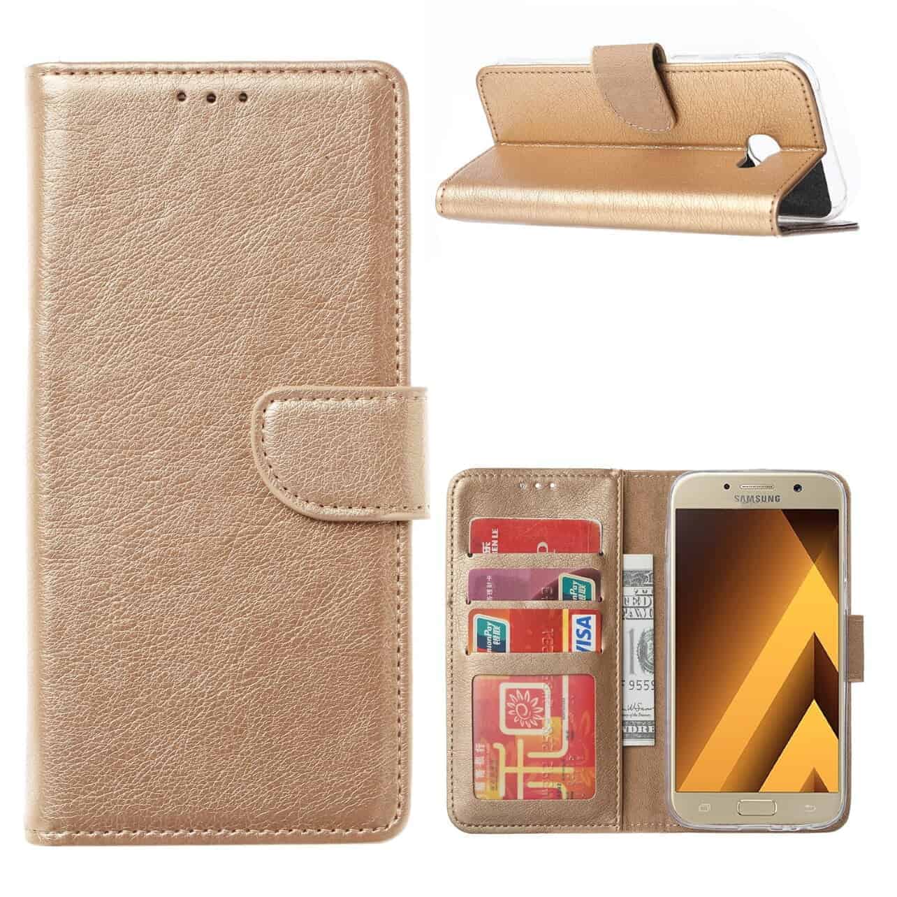 fonu-samsung-galaxy-a5-2017-bookcase-goud