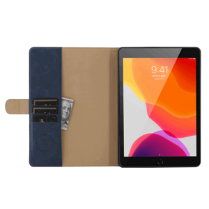 Premium Leren Bookcase Hoes iPad 7 (2019) : iPad 8 (2020) - 10.2 inch - Donkerblauw - 2