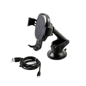 Baseus Telefoonhouder voor Auto Dashboard + Wireless Charger 10W - 360° draaibaar 1