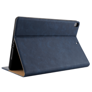Premium Leren Bookcase Hoes iPad 7 (2019) : iPad 8 (2020) - 10.2 inch - Donkerblauw - 3