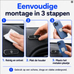 Solidenz Magnetische Houder voor Telefoons in de Auto of elders - 4