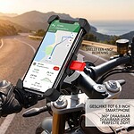 Universeel Telefoonhouder voor Fiets en Motor – 360 draaibaar – tot 6.8 inch - 2
