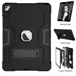 Shockproof Standcase Hoes iPad Air 2 - 2014 - Zwart