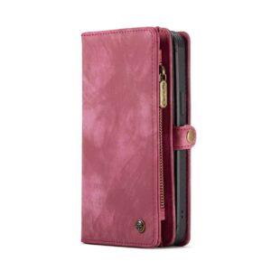 CaseMe Vintage Wallet Case Hoesje iPhone 12 Pro Max - 6.7 inch - Rood 2