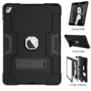 Shockproof Standcase Hoes iPad Air 2 – 2014 – Zwart