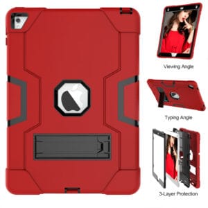 Shockproof Standcase Hoes iPad Air 2 – 2014 – Rood