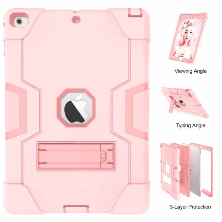 Shockproof Standcase Hoes iPad 2018 - iPad 2017 - 9.7 inch - Roze