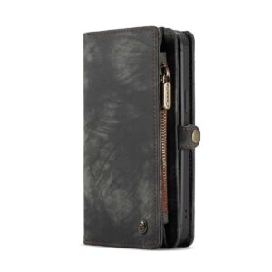 CaseMe Vintage Wallet Case Hoesje iPhone 12 Pro Max - 6.7 inch - Zwart 2