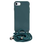 variatie FONU Siliconen Back Cover Met Koord iPhone SE 2020 / 8 / 7 – Groen