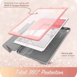 COSMO Bookcase Hoes iPad Air 4 (2020) - 10.9 inch - Pencil houder - Marble Wit 5
