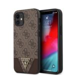 variatie GUESS Triangle Logo Back Case iPhone 12 Mini – Bruin