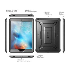 SUPCASE Full Cover Case Hoesje iPad 2017 (5e Generatie) - Zwart 2