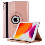 variatie iPad 9/8/7 Hoes – 9e/8e/7e Generatie – 10.2 Inch – Case Cover Hoesje – Bookcase – 2021/2020/2019 – 360 Draaibaar – Roterend – Met Standaard – Rosegoud