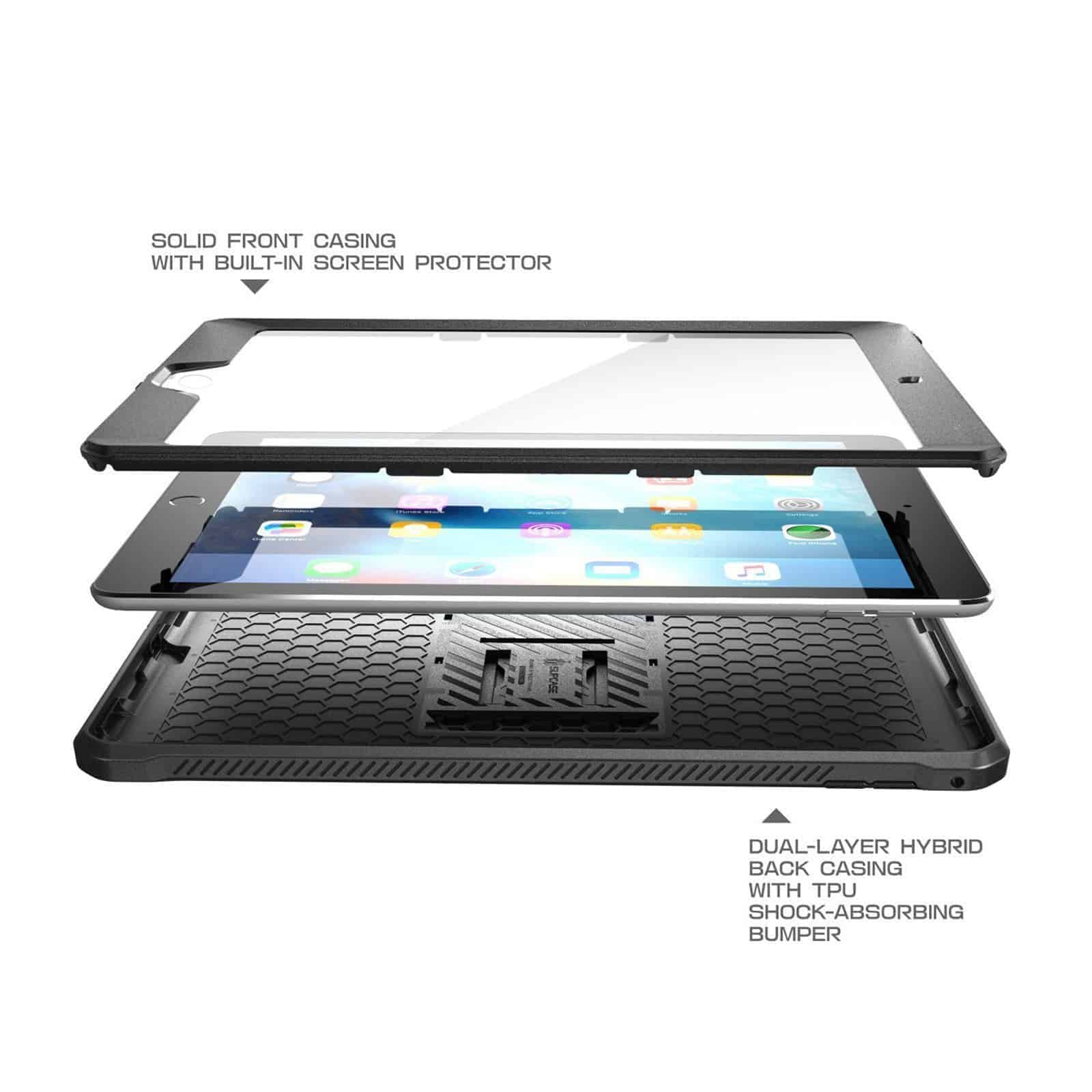 Weiche TPU PU-Leder Standhülle Tablet-Schutzhülle mit Stifthalter für iPad 10.2