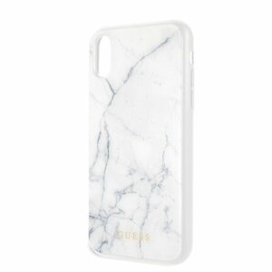 GUESS Marmeren Backcover Hoesje iPhone XR - Wit 3