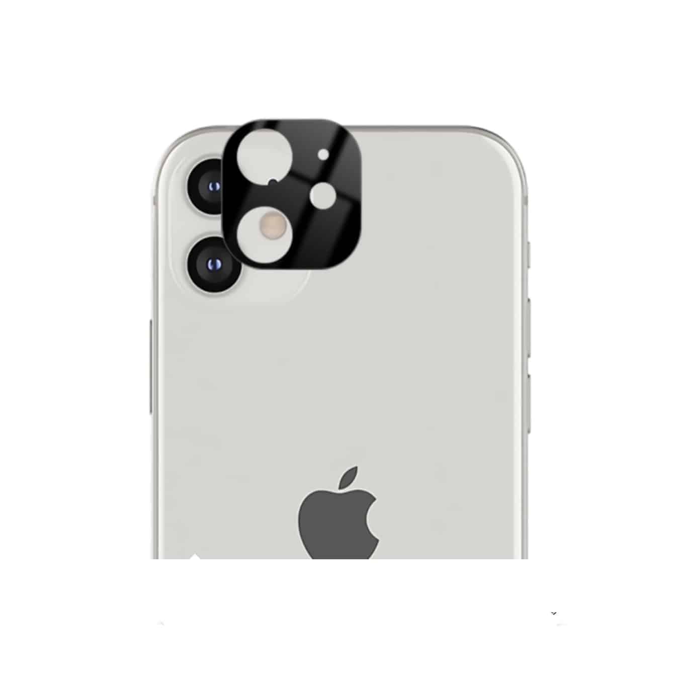 Fonu Camera Lens Tempered Glass Protector iPhone 12 Mini - Zwart
