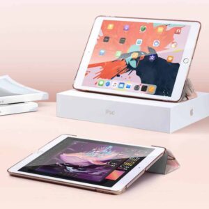 COSMO Lite Bookcase Hoes iPad 7 (2019) en iPad 8 (2020) - 10.2 inch - Marble Wit 5