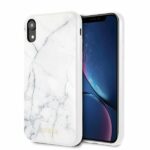 variatie Guess Marmeren Back Cover iPhone XR – Wit