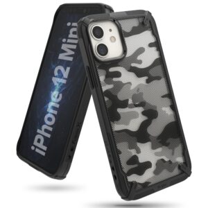 Ringke Fusion X Design Backcase iPhone 12 Mini – Zwart Camo