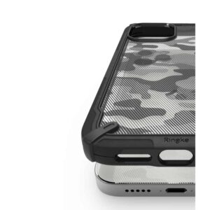 Ringke Fusion X Design Backcover Hoesje iPhone 12 iPhone 12 Pro - Zwart Camo 3