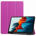 variatie Tri-Fold SmartCase Hoes Samsung Galaxy Tab S8 – Tab S7 – Paars