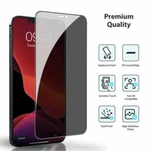 Fonu Full Cover Privacy Glass Screen Protector iPhone 12 Pro – 12
