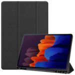 variatie Tri-Fold SmartCase Hoes Samsung Galaxy Tab S8 – Tab S7 – Zwart