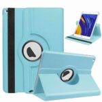 variatie iPad Air 2 Hoes – 9.7 Inch – Air 2014 Hoes – Air 2 Case – Air 2e Generatie – Bookcase – A1566 – A1567 – 360 Draaibaar – Met Standaard – Lichtblauw