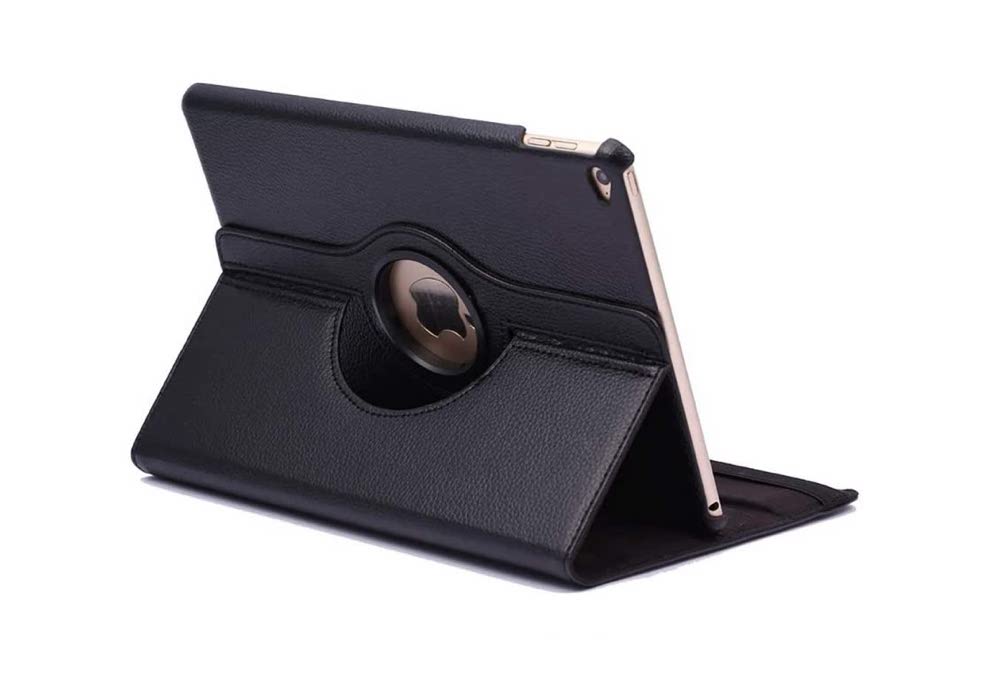iPad Air 2 Hoes - 9.7 Inch - Air 2014 Hoes - Air 2 Case - Air 2e Generatie - Bookcase - A1566 - A1567 - 360 Draaibaar - Met Standaard - Zwart