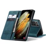 variatie Caseme retro Booklet Cover Samsung S21 Ultra – Blauw