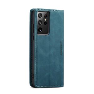 CaseMe Retro Bookcase Hoesje Samsung Galaxy S21 Ultra - Blauw 3