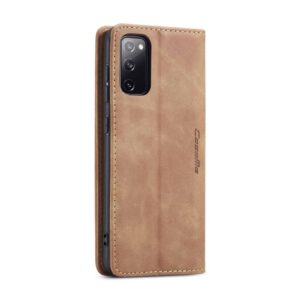 CaseMe Retro Bookcase Hoesje Samsung Galaxy S20 FE (Fan Edition) - Bruin 3