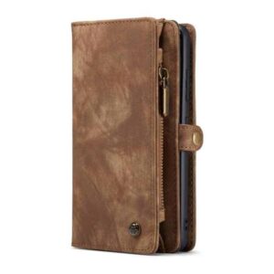 CaseMe Vintage Wallet Hoesje Samsung Galaxy S21 Ultra - Bruin 2